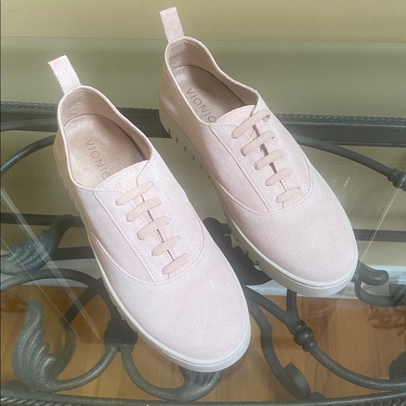 New Vionic $130 Women's 8 Cameors Blush Pink lace up shoes sneakers - Picture 2 of 6